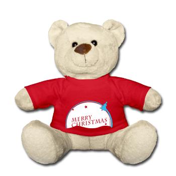 Merry Christmas VECTORGRAPHIC - Teddy Bear - red - Front