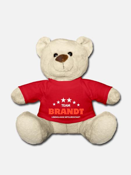 Team Brandt Lebenslange Mitgliedschaft - Teddy - Rot