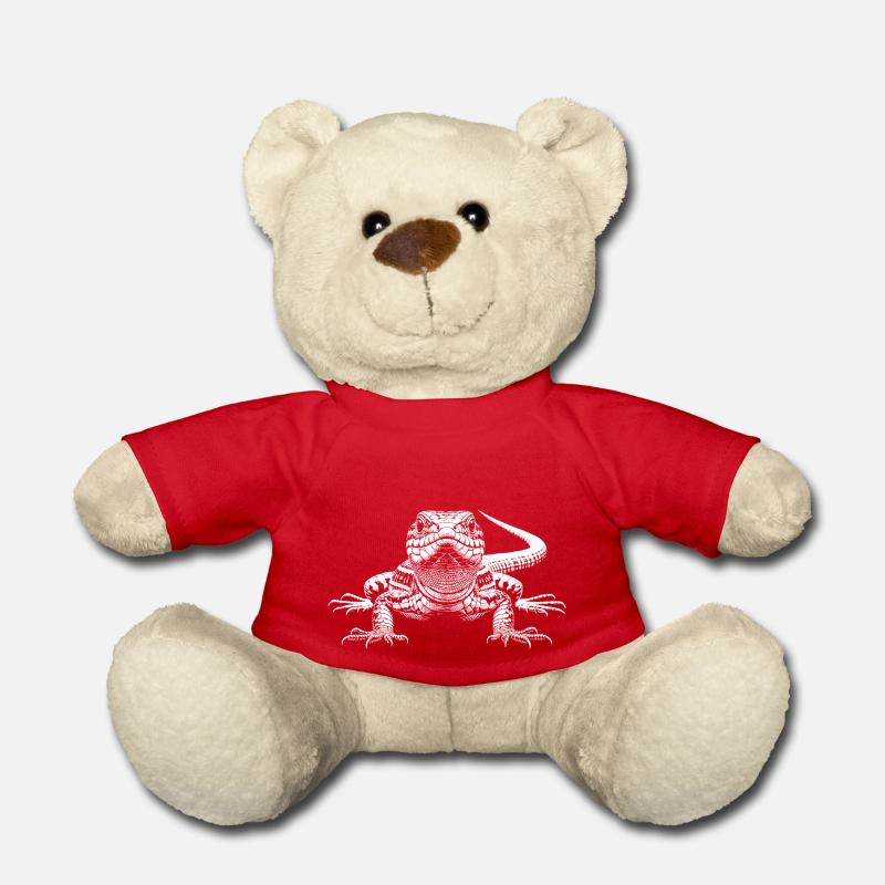 Eidechse - Teddy - Rot