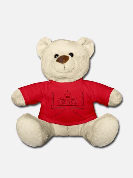 Taj Mahal - Teddy Bear - red