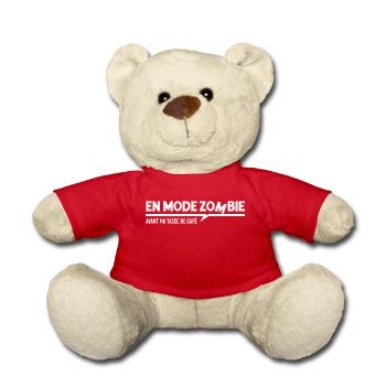 Avant ma tasse de café ! - Nounours - rouge - Devant