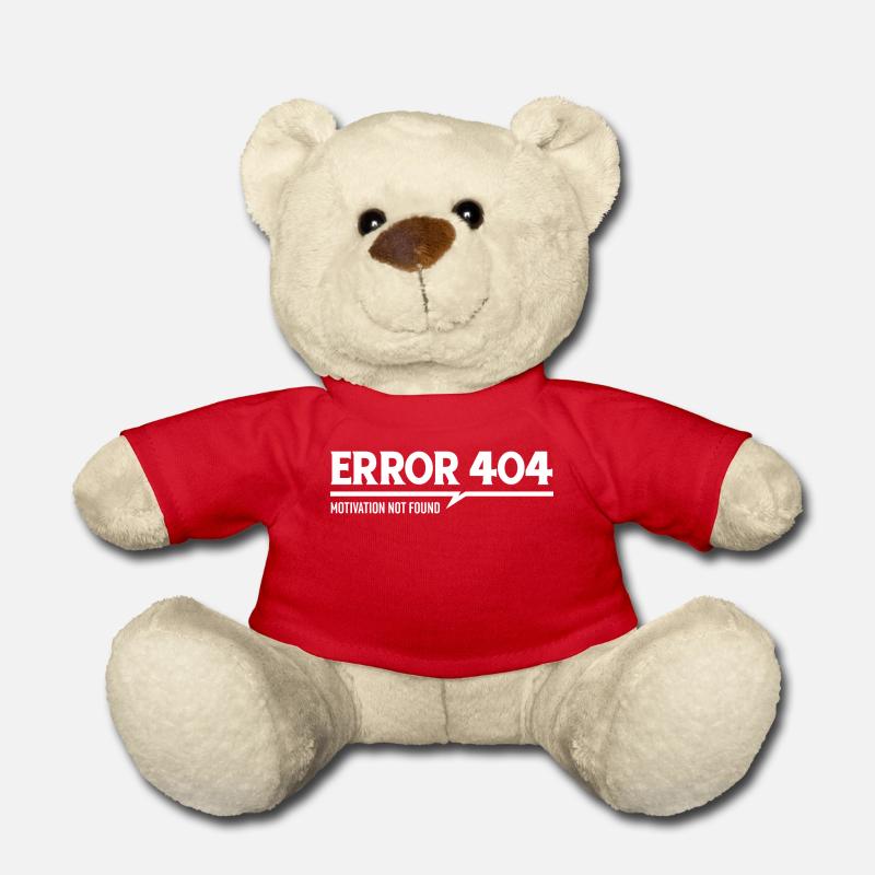 Error 404 motivation not found - Nounours - rouge