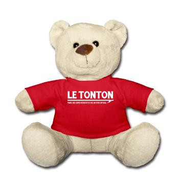 LE TONTON - parce que ... - Nounours - rouge - Devant