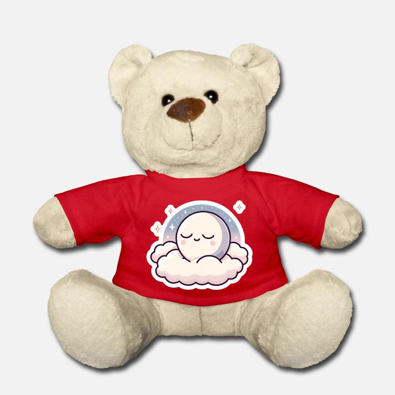 schlafender Mond - Teddy - Rot