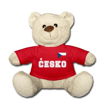 Czech Republic Jersey Look – Česko with Flag Flag - Teddy Bear - red - Front
