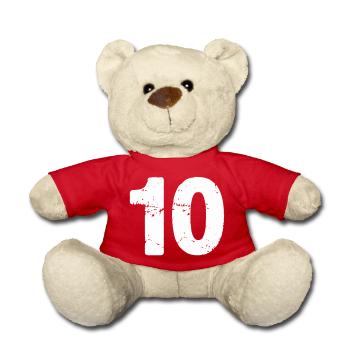 10 - Teddy Bear - red - Front