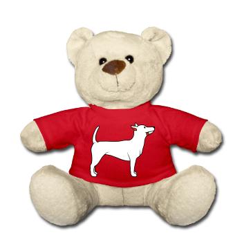 Cher chien tire la langue joyeusement - Nounours - rouge - Devant