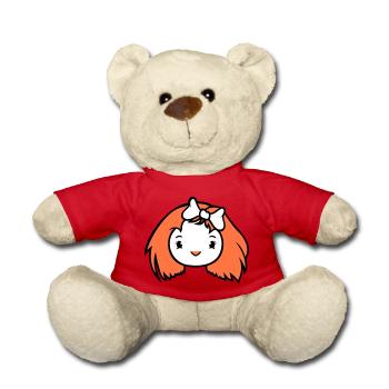 Oiseau Dame Femme Femme Femme Joli Visage Arc - Nounours - rouge - Devant