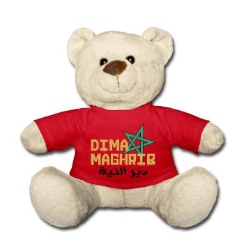 Vive le Maroc - Nounours - rouge - Devant