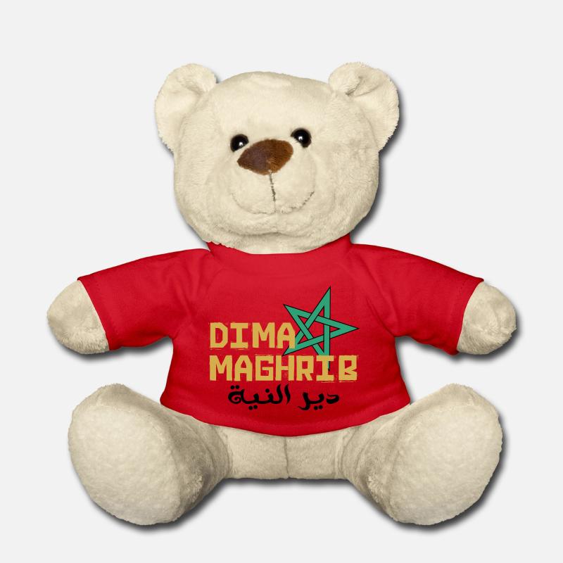Vive le Maroc - Nounours - rouge