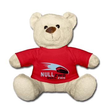 0202 - 10cm x 6cm - Teddy - Rot - Vorne