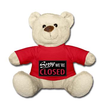 fermé - Nounours - rouge - Devant