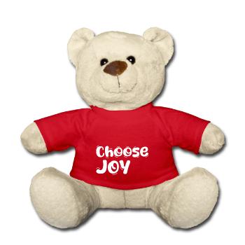 Choisissez la joie - Nounours - rouge - Devant