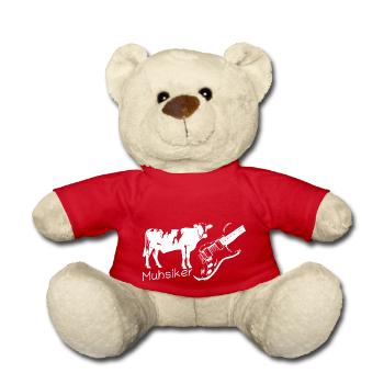 Muhsiker - Kug mit Gitarre - hell - Teddy - Rot - Vorne