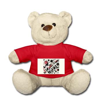 Abstract - Teddy Bear - red - Front