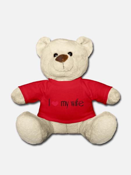 I love my wife - Teddy Bear - red