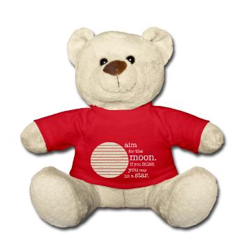 Visez la lune. Si vous manquez, vous risquez de frapper une étoile. - Nounours - rouge - Devant