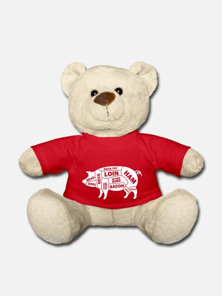 Pig Schwein - Teddy - Rot