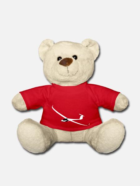 js1 Glider Glider Glider Pilot Pilot - Teddy Bear - red