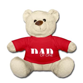 Dad of one child - Papa - Teddy Bear - red - Front