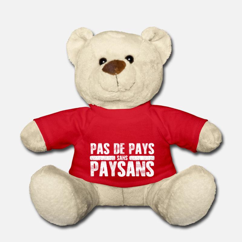 agriculteurs - Nounours - rouge