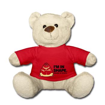 I m in great shape. Circular is also a form. - Teddy Bear - red - Front