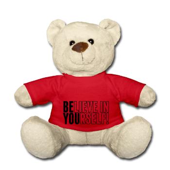 believe in yourself - be you - Teddy - Rot - Vorne
