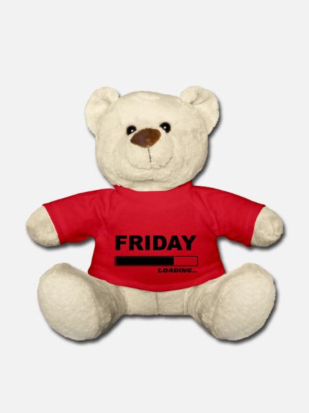 Friday 1c loading ... - Teddy Bear - red