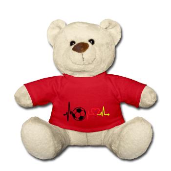 fußball love beat germany - Teddy - Rot - Vorne