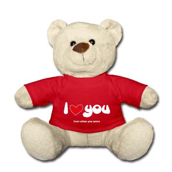 I Love You - Funny Quotes Couples NEW 02 - Teddy Bear - red - Front