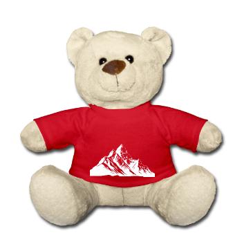 Mountains Peaks - Teddy Bear - red - Front