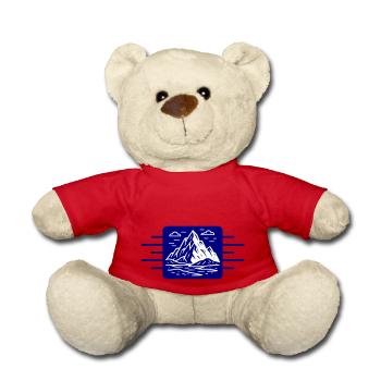 Mountains Outdoor - Teddy Bear - red - Front