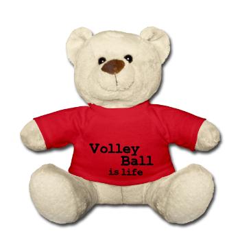 volleyball is life - Teddy Bear - red - Front