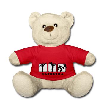 Capoeira Zebra Dance - Teddy Bear - red - Front