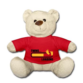 Zwillinge - Teddy - Rot - Vorne