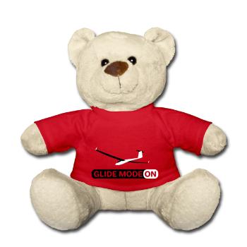 Glider Gliding Glider Glider Pilot Pilot - Teddy Bear - red - Front