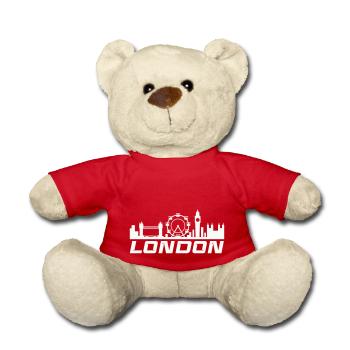 Skyline de Londres - Nounours - rouge - Devant