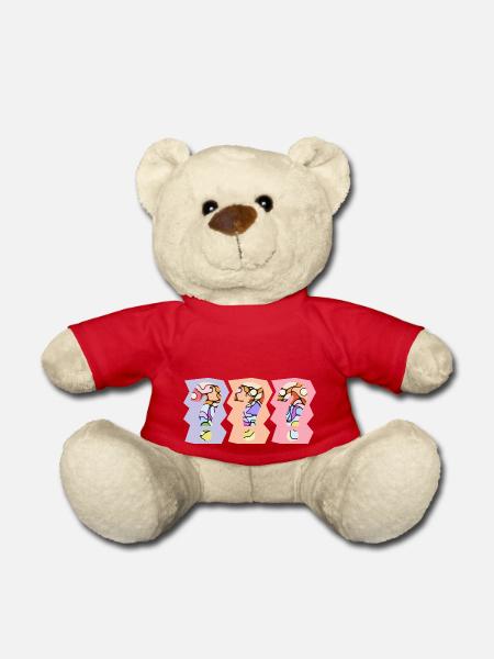 Frag dich was - Teddy - Rot