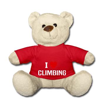 I love Climbing - Teddy Bear - red - Front