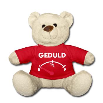 Geduld - Teddy - Rot - Vorne