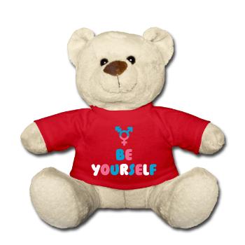 LGBT Pride Month - Transgender. Be Yourself - Teddy Bear - red - Front