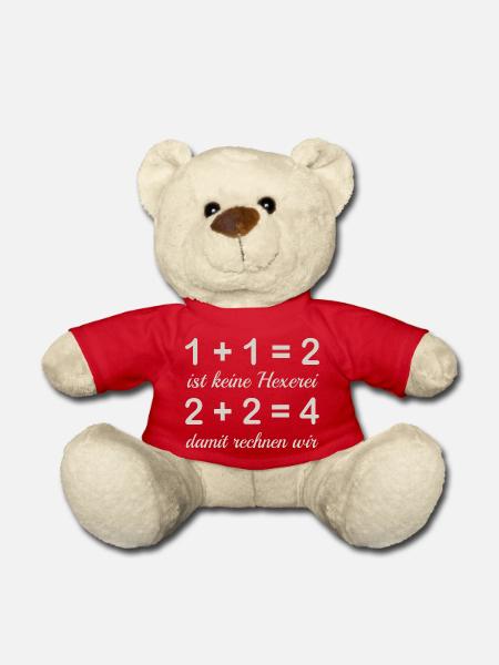 Rechnen - Teddy - Rot