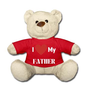 ICH LIEBE MEINEN VATER - Teddy - Rot - Vorne