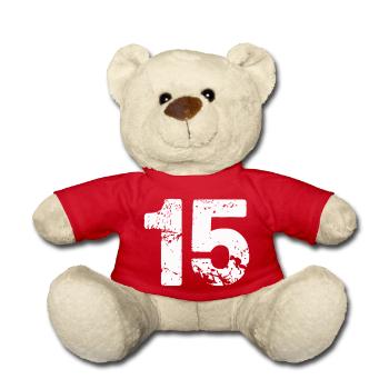 15 - Teddy Bear - red - Front