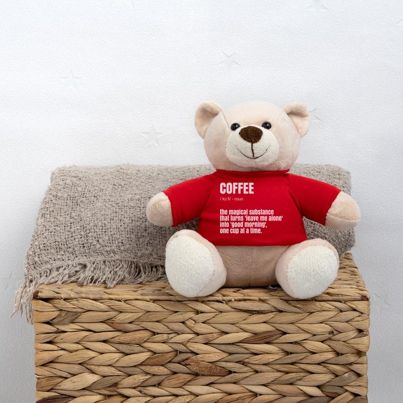 Lustiger Kaffee Spruch Teddy