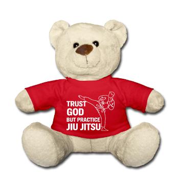 Concentration et technique en Jiu Jitsu - Nounours - rouge - Devant