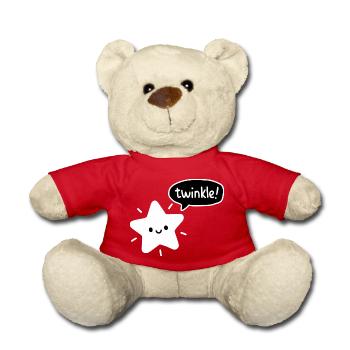 Funkeln! - Niedlicher Stern Kawaii - Teddy - Rot - Vorne