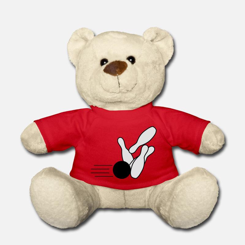 Bowling 2 - Teddy Bear - red