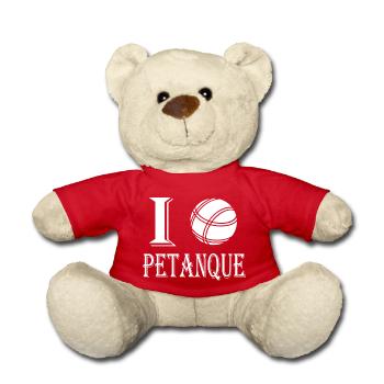 i love pétanque - Nounours - rouge - Devant