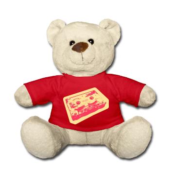 Kids from the 90s - free little gold MC - Teddy - Rot - Vorne